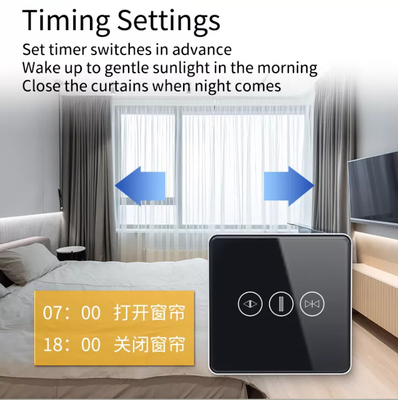 WiFi/Zigbee Smart Curtain Switch Voice Control Google Assistant Touch Screen Switch