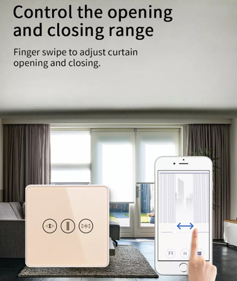 WiFi/Zigbee Smart Curtain Switch Voice Control Google Assistant Touch Screen Switch