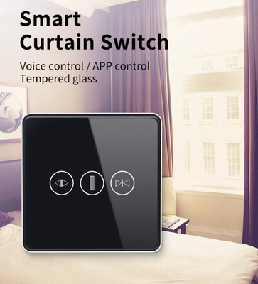 WiFi/Zigbee Smart Curtain Switch Voice Control Google Assistant Touch Screen Switch