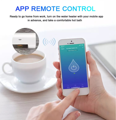 Glomarket Smart Wifi Tuya Water Heater Switch EU Standard Glass Touch Panel