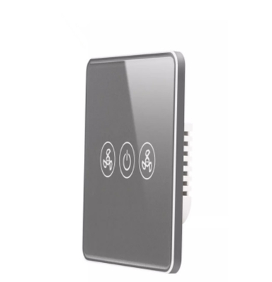 US Standard Wall Fan Remote Switch Tuya Smart Wifi APP Control Tempered Glass Pan