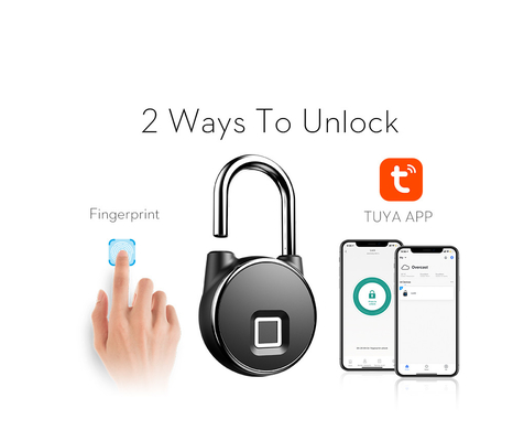 Zinc Alloy Tuya Smart Lock USB Rechargeable Security Keyless Fingerprint Anti Theft