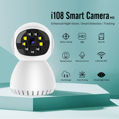 5G Tuya Smart Wifi Camera One Way Voice Intercom PIR Detection Smart Alert