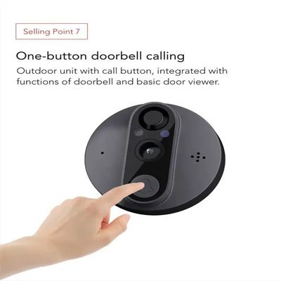 Tuya Smart Digital Door Viewer Camera 4.3inch Screen Motion Sensor Doorbell Camera