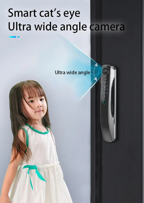 Tuya 3D Face Recognition Smart Wifi Door Lock Cat'S Eye Wide Angle Camera Zigbee Door Lock