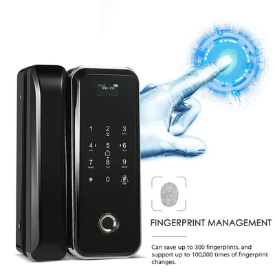 Smart Tuya Wifi Glass Intelligent Door Lock Fingerprint Digital Keyboard Password Lock