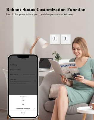 Glomarket Tuya Smart Socket 16A Home Automation Wifi Smart Wall Outlet