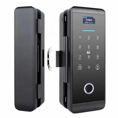 Smart Tuya Wifi Glass Intelligent Door Lock With Fingerprint Digital Keyboard Password