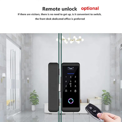 Smart Tuya Wifi Glass Intelligent Door Lock With Fingerprint Digital Keyboard Password