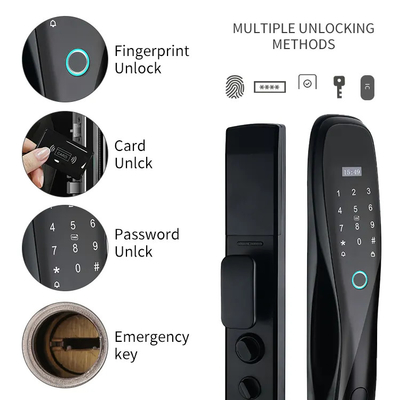 Glomarket Tuya Door Lock Fully Automatic Rechargeable Battery Smart Fingerprint Password Card Key Unlock Biometric Door