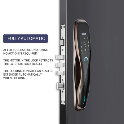 Glomarket Tuya Door Lock Fully Automatic Rechargeable Battery Smart Fingerprint Password Card Key Unlock Biometric Door