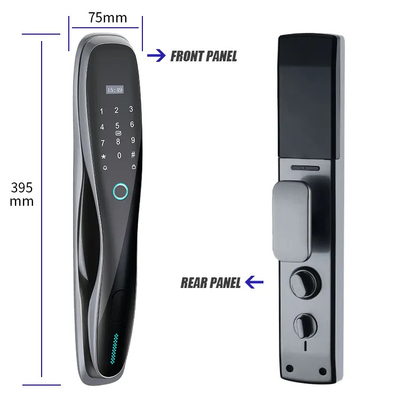 Glomarket Tuya Door Lock Fully Automatic Rechargeable Battery Smart Fingerprint Password Card Key Unlock Biometric Door