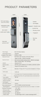 Glomarket Tuya Wifi Face Recognition Smart Door Lock With Camera