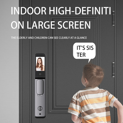 Fully automatic digital electronic intelligent door lock with facial and fingerprint recognition