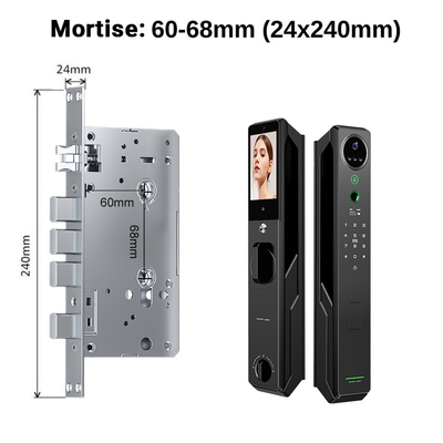 Heavyweight intelligent facial recognition lock Tuya Smart visual intercom