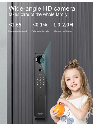 Heavyweight intelligent facial recognition lock Tuya Smart visual intercom