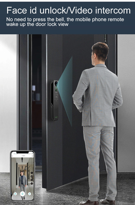 Heavyweight intelligent facial recognition lock Tuya Smart visual intercom