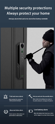 Heavyweight intelligent facial recognition lock Tuya Smart visual intercom