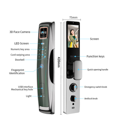 3D facial recognition intelligent lock Usmart Go APP intelligent management