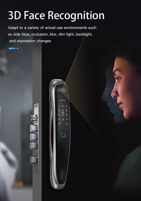 Intelligent facial recognition fingerprint lock for remote unlocking of mobile APP
