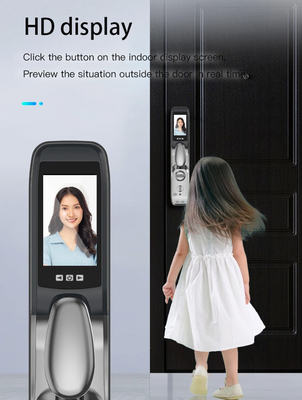 Intelligent facial recognition fingerprint lock for remote unlocking of mobile APP