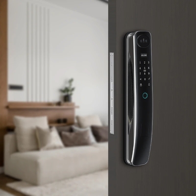 High quality intelligent facial recognition door lock supports 6 unlocking methods