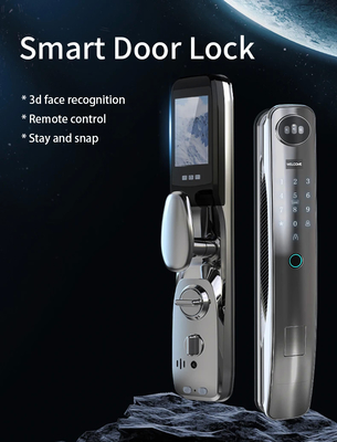 High quality intelligent facial recognition door lock supports 6 unlocking methods