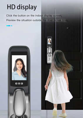 High quality intelligent facial recognition door lock supports 6 unlocking methods