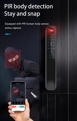 High quality intelligent facial recognition door lock supports 6 unlocking methods
