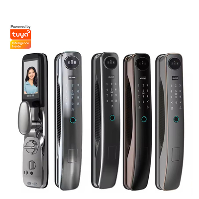 High quality intelligent facial recognition door lock supports 6 unlocking methods