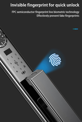 Luxurious facial recognition lock with high-quality visual intercom and real-time monitoring