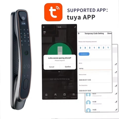 Tuya facial recognition intelligent door lock WiFi/zigbee fingerprint/finger vein optional cat eye capture