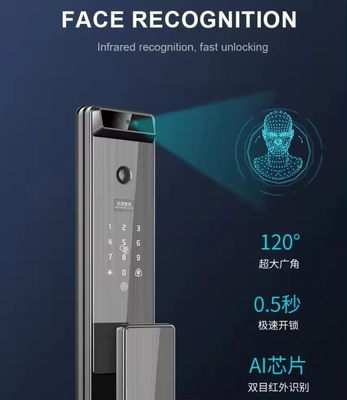 Glomarket Tuya Digital Smart Lock Fully Automatic Biometric System Security Fingerprint 3d Face Recognition Password Door Lock
