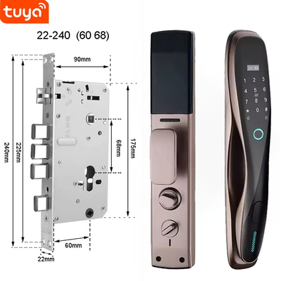 Glomarket 3D Face WIFI Smart Fully Automatic Smart Lock Fingerprint APP Card Key Unlock Intelligent Door Lock With Camera