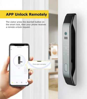 Glomarket Tuya Smart 3D Face Fully Automatic Door Lock App Remote Unlock Fingerprint Smart Intelligent Door Lock For Smart Home
