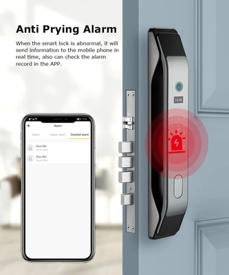 Glomarket Tuya Smart 3D Face Fully Automatic Door Lock App Remote Unlock Fingerprint Smart Intelligent Door Lock For Smart Home