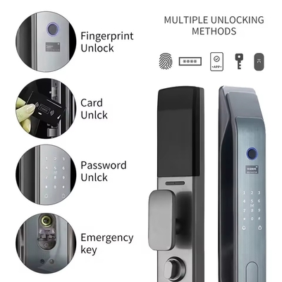 Glomarket Tuya Smart 3D Face Fully Automatic Door Lock App Remote Unlock Fingerprint Smart Intelligent Door Lock For Smart Home