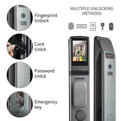 Glomarket Tuya Smart 3D Face Fully Automatic Door Lock App Remote Unlock Fingerprint Smart Intelligent Door Lock For Smart Home