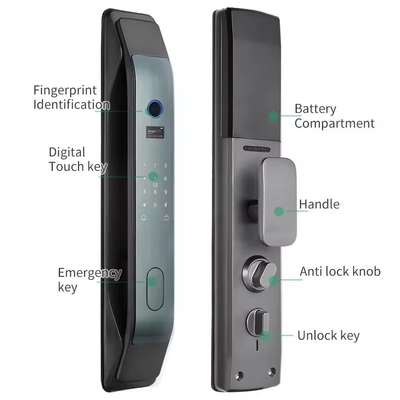 Glomarket Tuya Smart 3D Face Fully Automatic Door Lock App Remote Unlock Fingerprint Smart Intelligent Door Lock For Smart Home