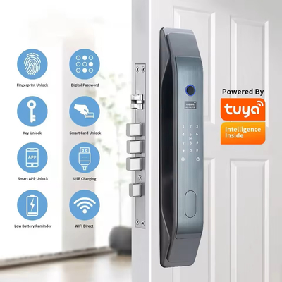Glomarket Tuya Smart 3D Face Fully Automatic Door Lock App Remote Unlock Fingerprint Smart Intelligent Door Lock For Smart Home