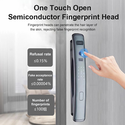 Glomarket Smart Tuya Wifi Door Lock Automatic Alarm Fingerprint Smart APP Key Digital Password Security Automatic lock