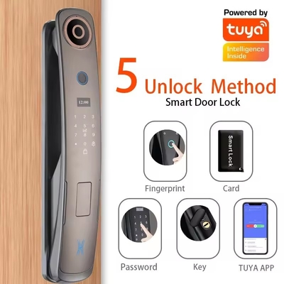 Glomarket 3d Face Recognition Smart Door Lock With Camera Digital Fingerprint Fully Automatic Security Locks