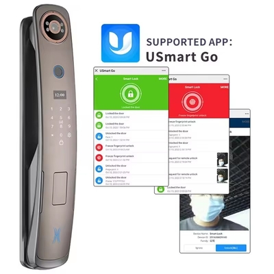 Glomarket 3d Face Recognition Smart Door Lock With Camera Digital Fingerprint Fully Automatic Security Locks