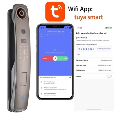 Glomarket 3d Face Recognition Smart Door Lock With Camera Digital Fingerprint Fully Automatic Security Locks