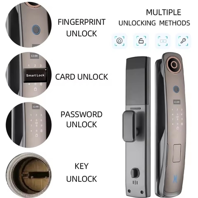 Glomarket 3d Face Recognition Smart Door Lock With Camera Digital Fingerprint Fully Automatic Security Locks