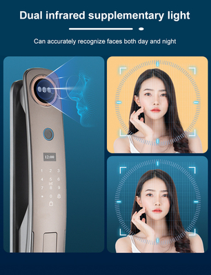 Glomarket 3d Face Recognition Smart Door Lock With Camera Digital Fingerprint Fully Automatic Security Locks