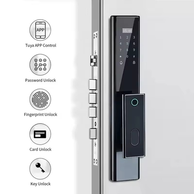 Glomarket Wireless Biometric Fingerprint Security Fully Automatic Smart Lock Digital Password Card Key Lock With Camera