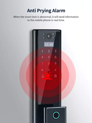 Glomarket Wireless Biometric Fingerprint Security Fully Automatic Smart Lock Digital Password Card Key Lock With Camera