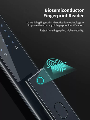 Glomarket Wireless Biometric Fingerprint Security Fully Automatic Smart Lock Digital Password Card Key Lock With Camera