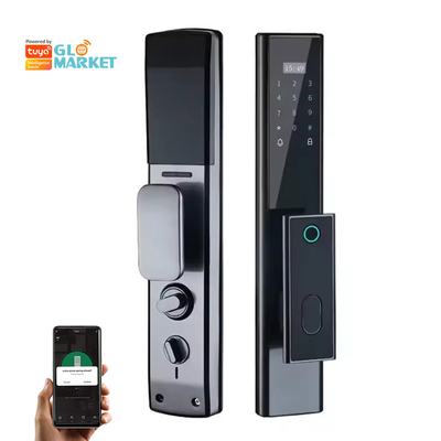 Glomarket Wireless Biometric Fingerprint Security Fully Automatic Smart Lock Digital Password Card Key Lock With Camera